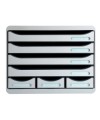 STORE-BOX MINI 7 tiroirs gris lumière