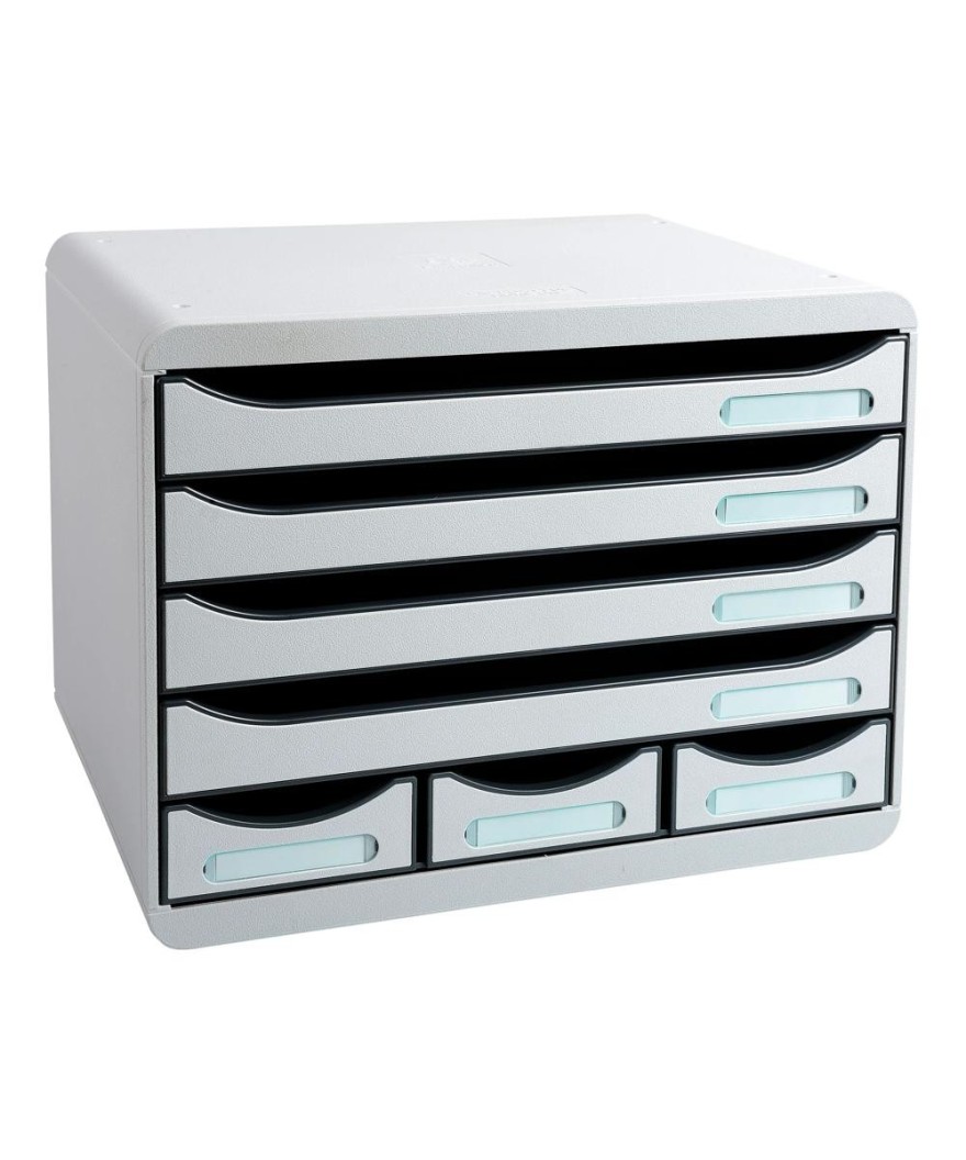 STORE-BOX MINI 7 tiroirs gris lumière