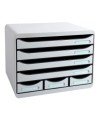 STORE-BOX MINI 7 tiroirs gris lumière