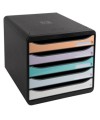 BIG-BOX PLUS Aquarel noir/pastel glossy