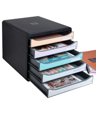 BIG-BOX PLUS Aquarel noir/pastel glossy