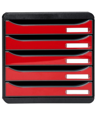 BIG-BOX PLUS noir/rouge carmin glossy