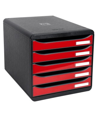 BIG-BOX PLUS noir/rouge carmin glossy