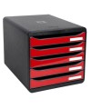 BIG-BOX PLUS noir/rouge carmin glossy