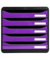 BIG-BOX PLUS Iderama noir/violet glossy