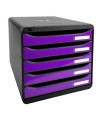 BIG-BOX PLUS Iderama noir/violet glossy