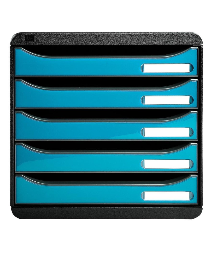 BIG-BOX PLUS noir/bleu turquoise glossy
