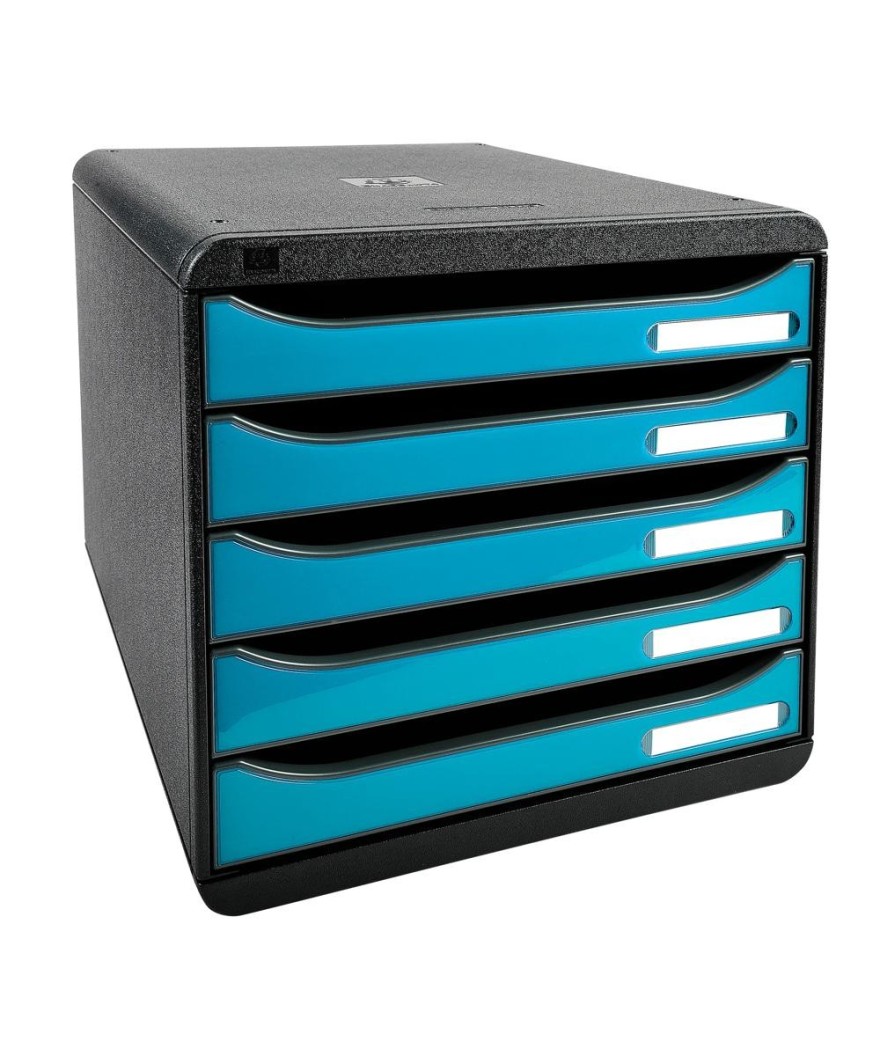 BIG-BOX PLUS noir/bleu turquoise glossy