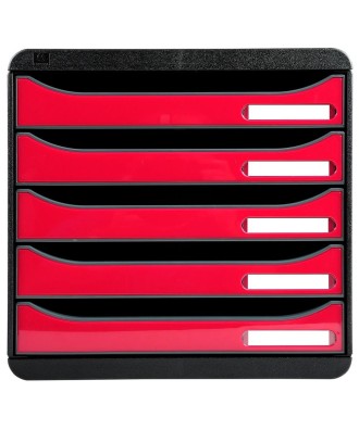 BIG-BOX PLUS Iderama noir/framboise glos